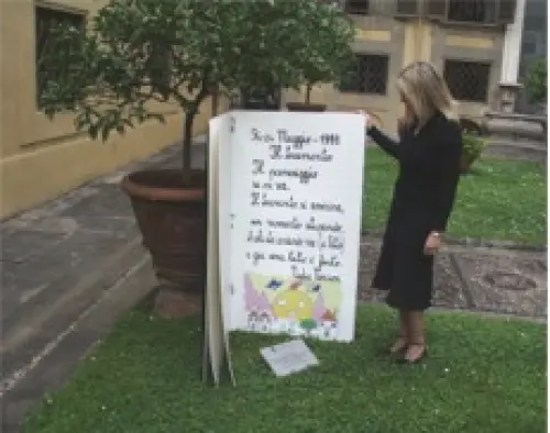 Un disegno di Nadia Nencioni donato alla Città Metropolitana: memoria viva a Palazzo Medici Riccardi